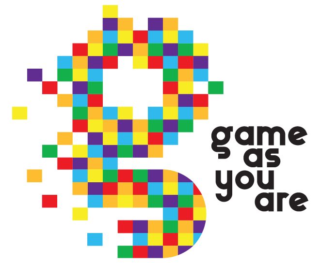 Colourful words that say game as you are